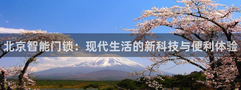 富联娱乐开户流程：北京智能门锁：现代生活的新科技与便利体验