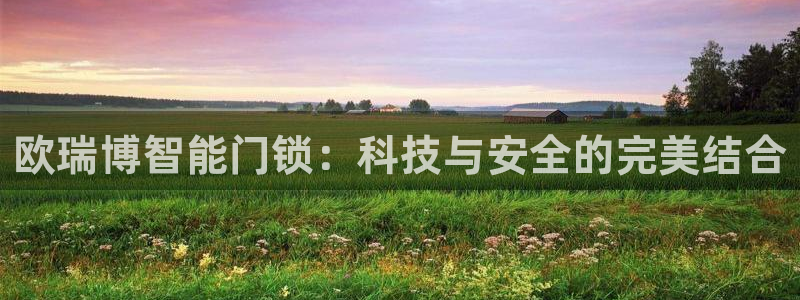 富联娱乐招商右判官333OO：欧瑞博智能门锁：科技与安全的完