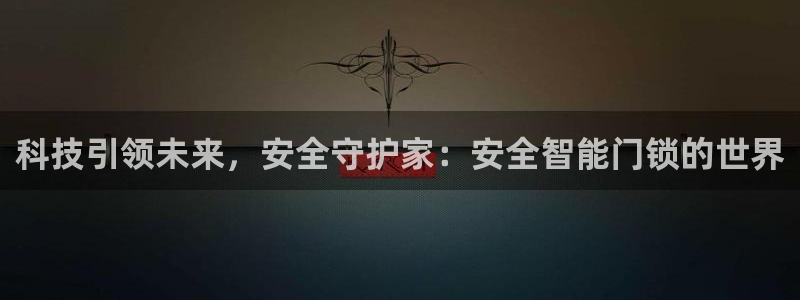富联娱乐平台登录入口：科技引领未来，安全守护家：安全智能门锁