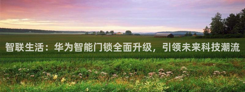 富联娱乐官方app下载：智联生活：华为智能门锁全面升级，引领
