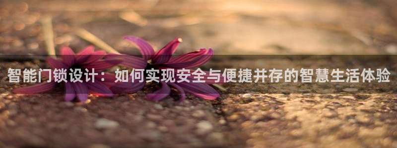 富联娱乐注册登录不了：智能门锁设计：如何实现安全与便捷并存的