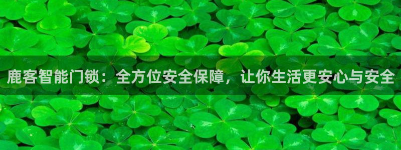 富联娱乐测速地址在哪查：鹿客智能门锁：全方位安全保障，让你生