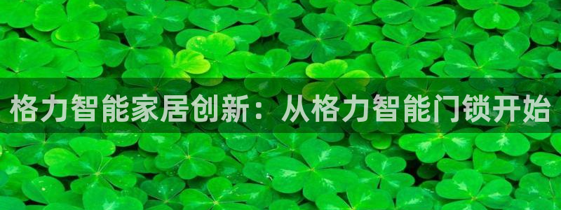 富联娱乐总代理是谁：格力智能家居创新：从格力智能门锁开始