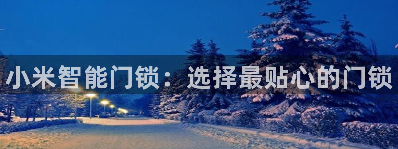 富联娱乐主管密判官333OO：小米智能门锁：选择最贴心的门锁