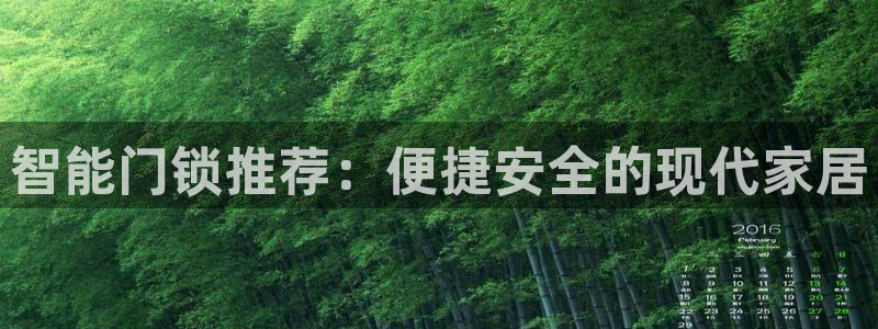 富联娱乐代理怎么样做：智能门锁推荐：便捷安全的现代家居